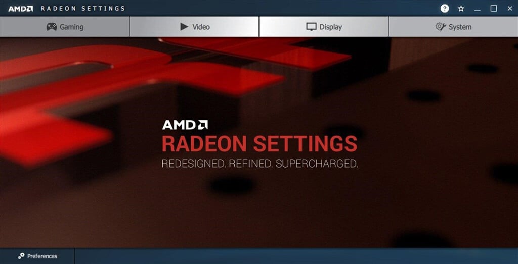 AMD radeon settings