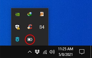 Add the Battery Icon to the Taskbar