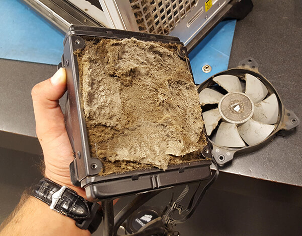 clean the dust off your cpu fans