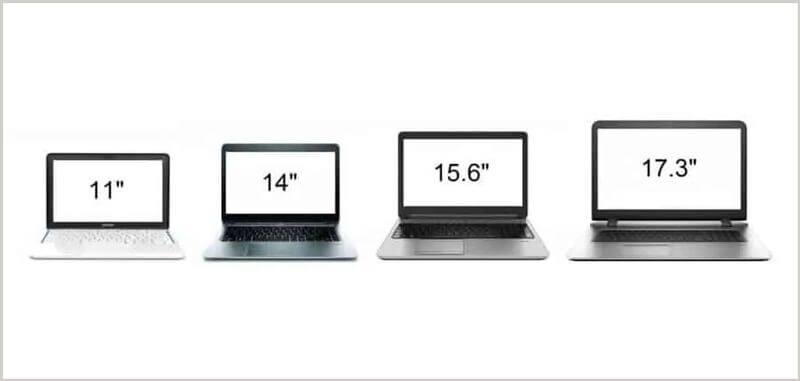 Different laptop size