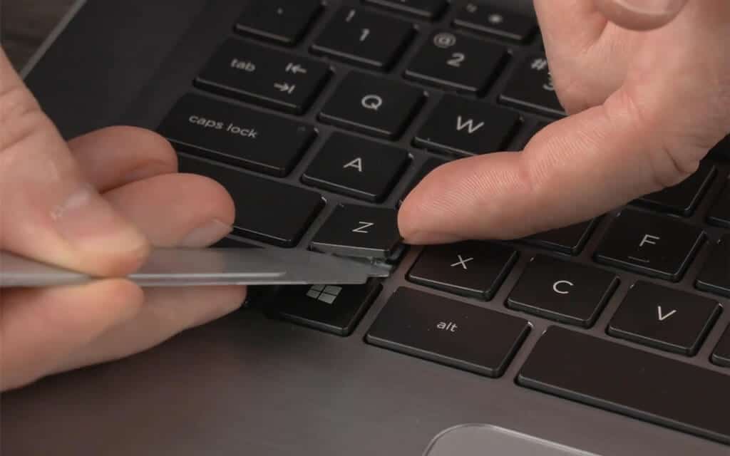 Fixing Stuck Key on Laptop
