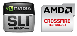 nvidia sli and amd corssfire logo