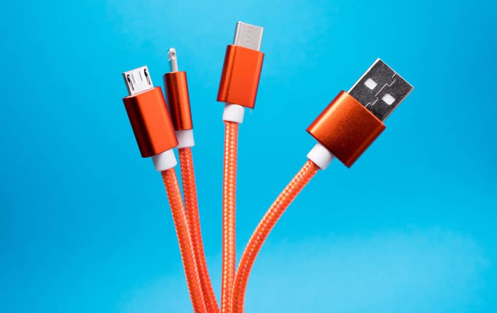 orange usb cables