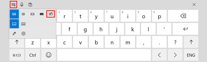 Touchpad handwriting keyboard