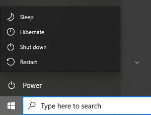 Windows 10 power modes